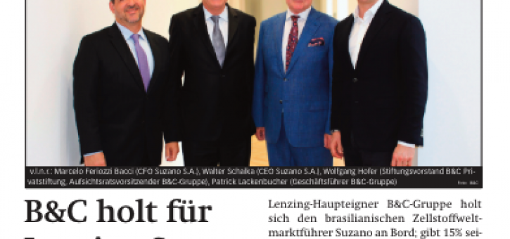 Beitragsbild zu News aus dem Börse Express PDF vom 12.06.2024: Der Lenzing-Partner ist gefunden
