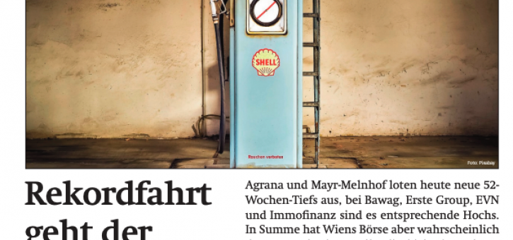 Beitragsbild zu News aus dem Börse Express PDF vom 02.09.2024: Der Rekordfahrt geht der Benzin aus